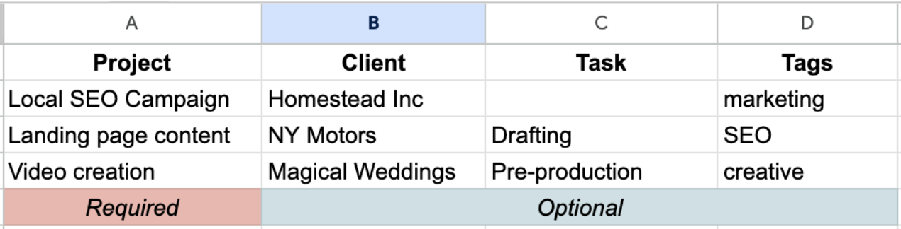 Import data into Clockify - Clockify Help