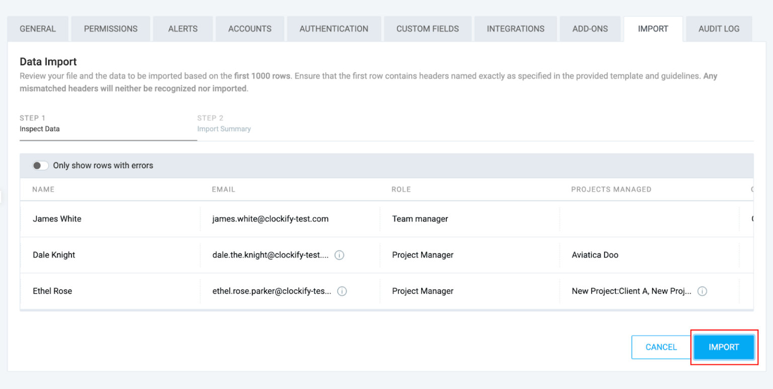 Import data into Clockify - Clockify Help