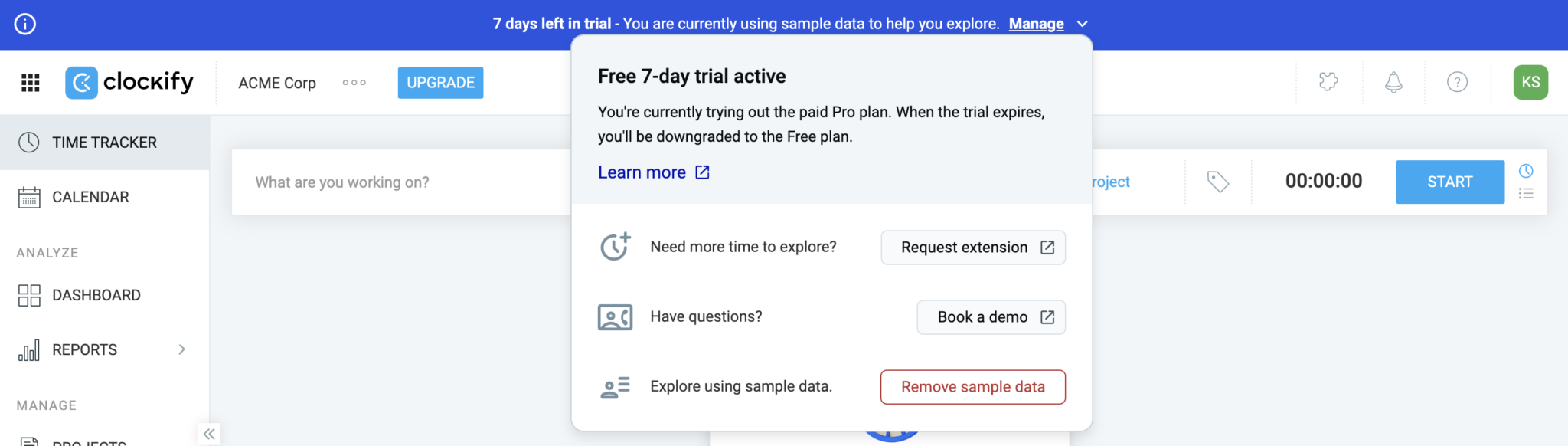 Free trial - Clockify Help