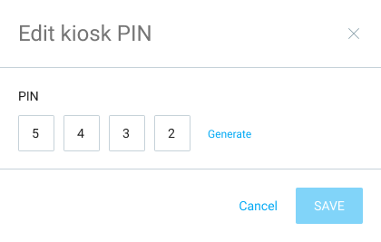 PIN (kiosk) - Clockify Help