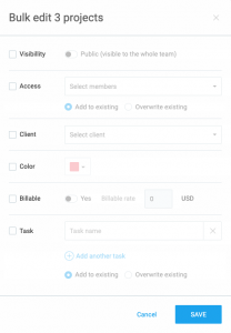 Manage multiple projects - Clockify Help