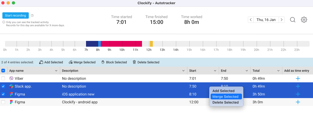 Mac app - Clockify Help