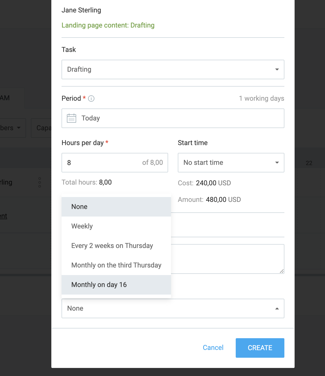 Manage scheduled projects - Clockify Help