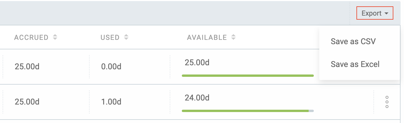 Export time off - Clockify Help