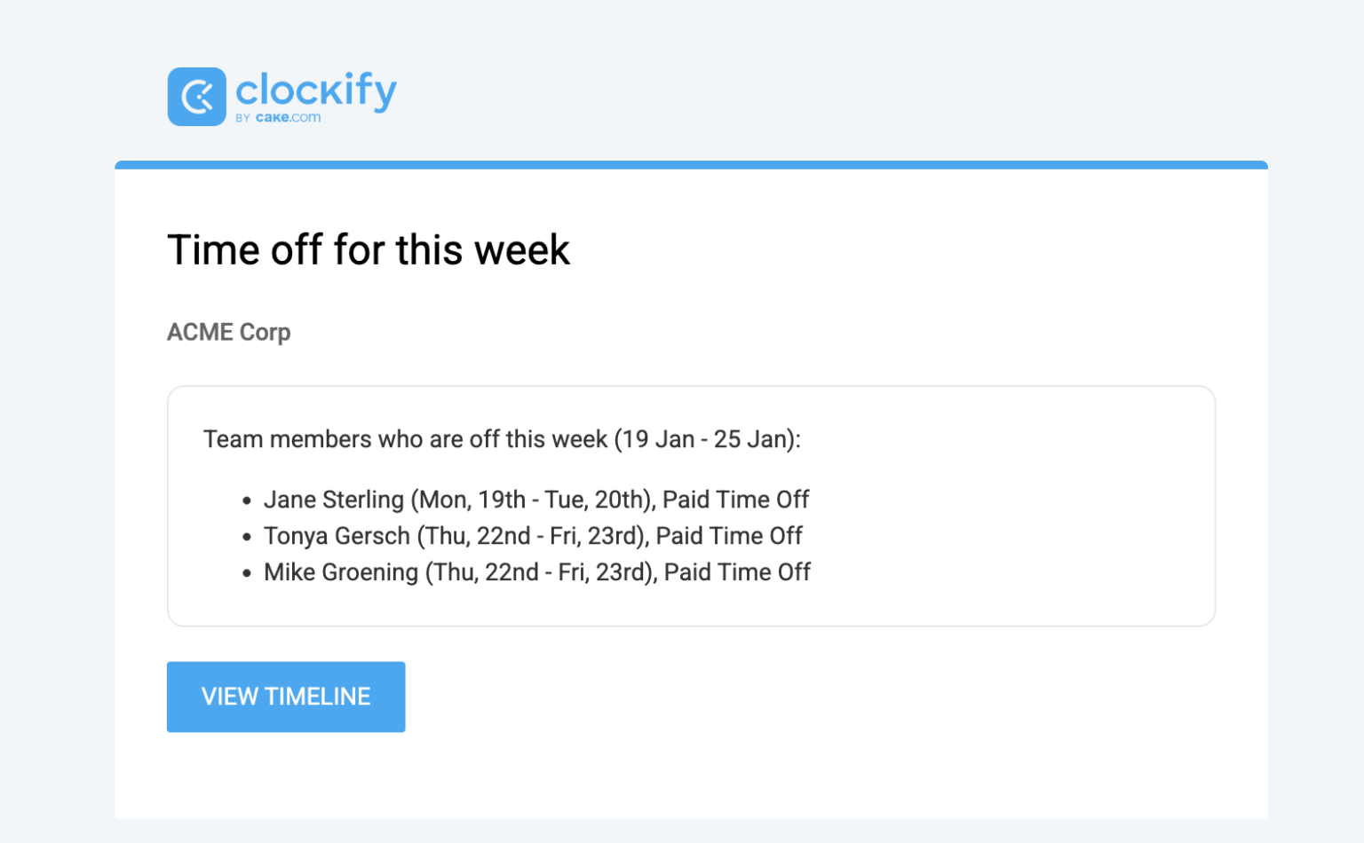 Approve time off - Clockify Help
