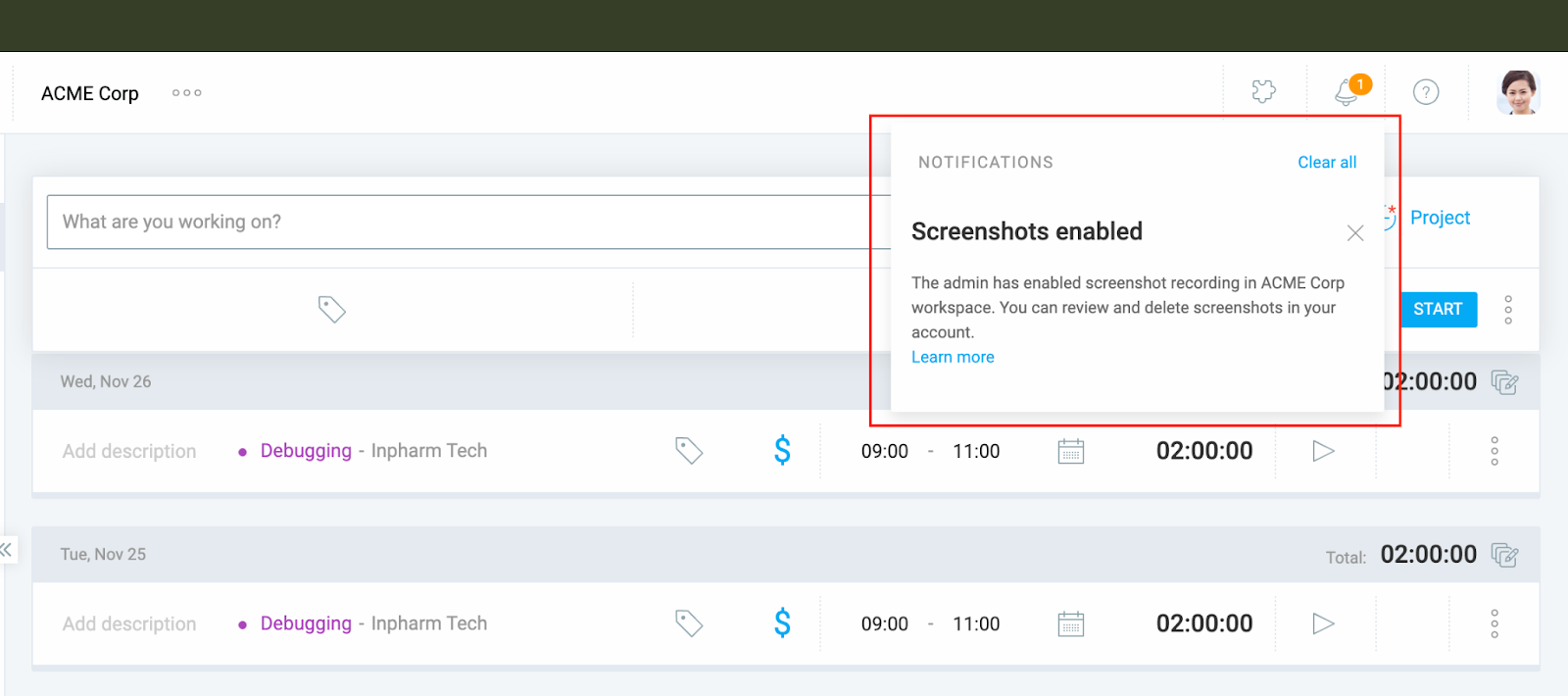Notifications in Clockify - Clockify Help