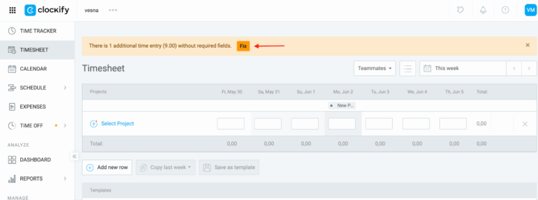 I can’t submit a timesheet - Clockify Help