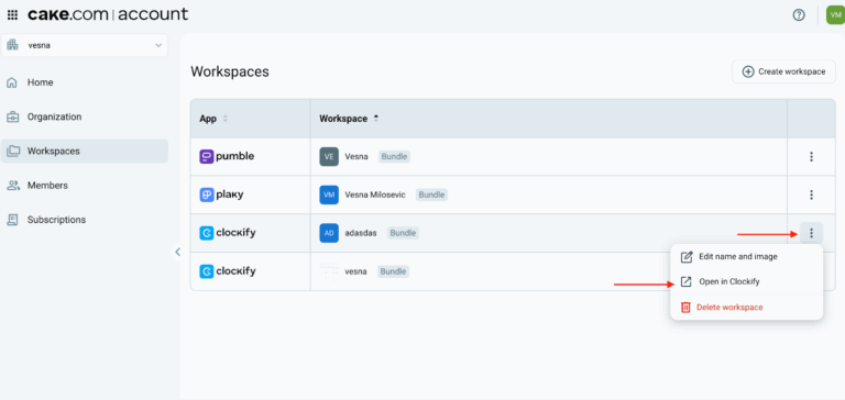 Managing workspaces in Clockify - Clockify Help