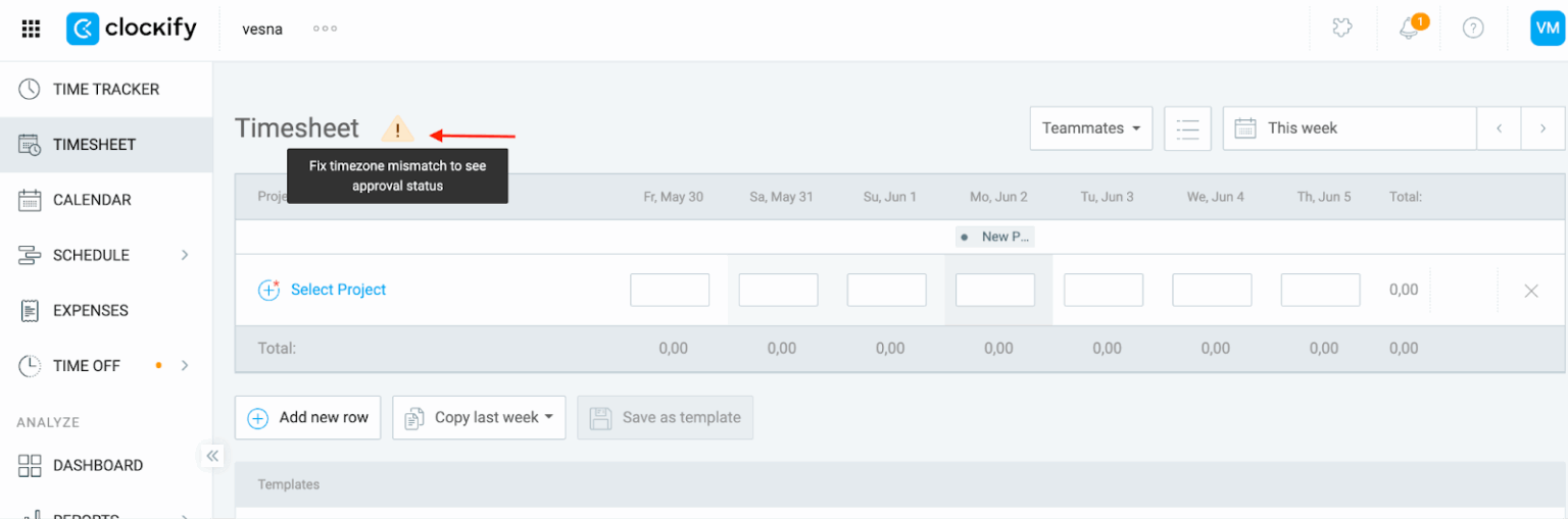 I can’t submit a timesheet - Clockify Help