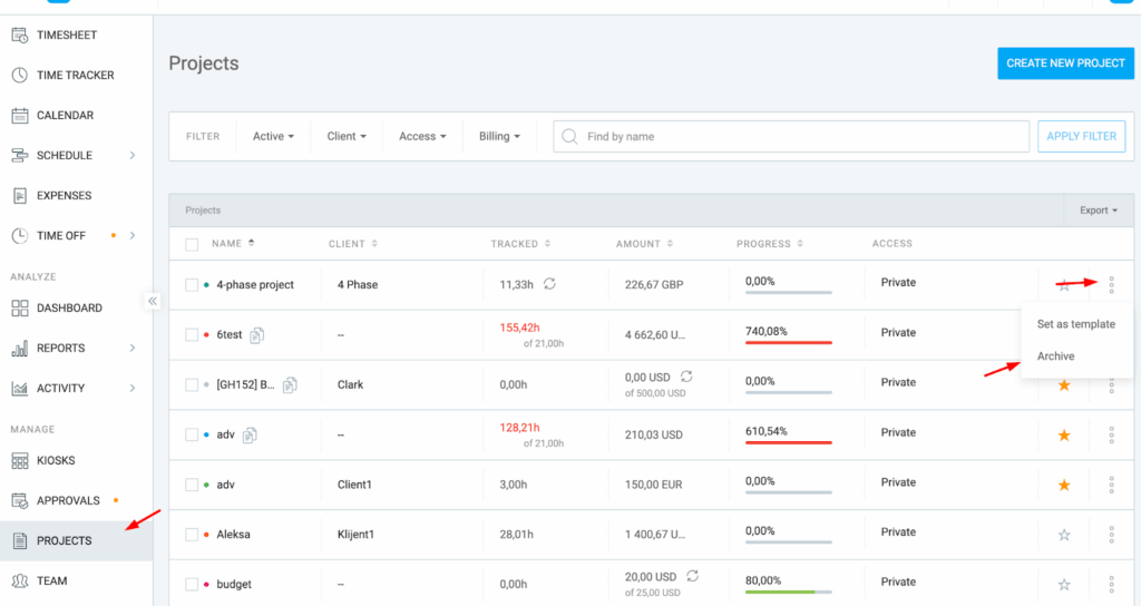 Understanding project estimates, budgets, and alerts - Clockify Help