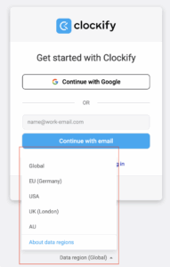Login redirects to the new account setup - Clockify Help