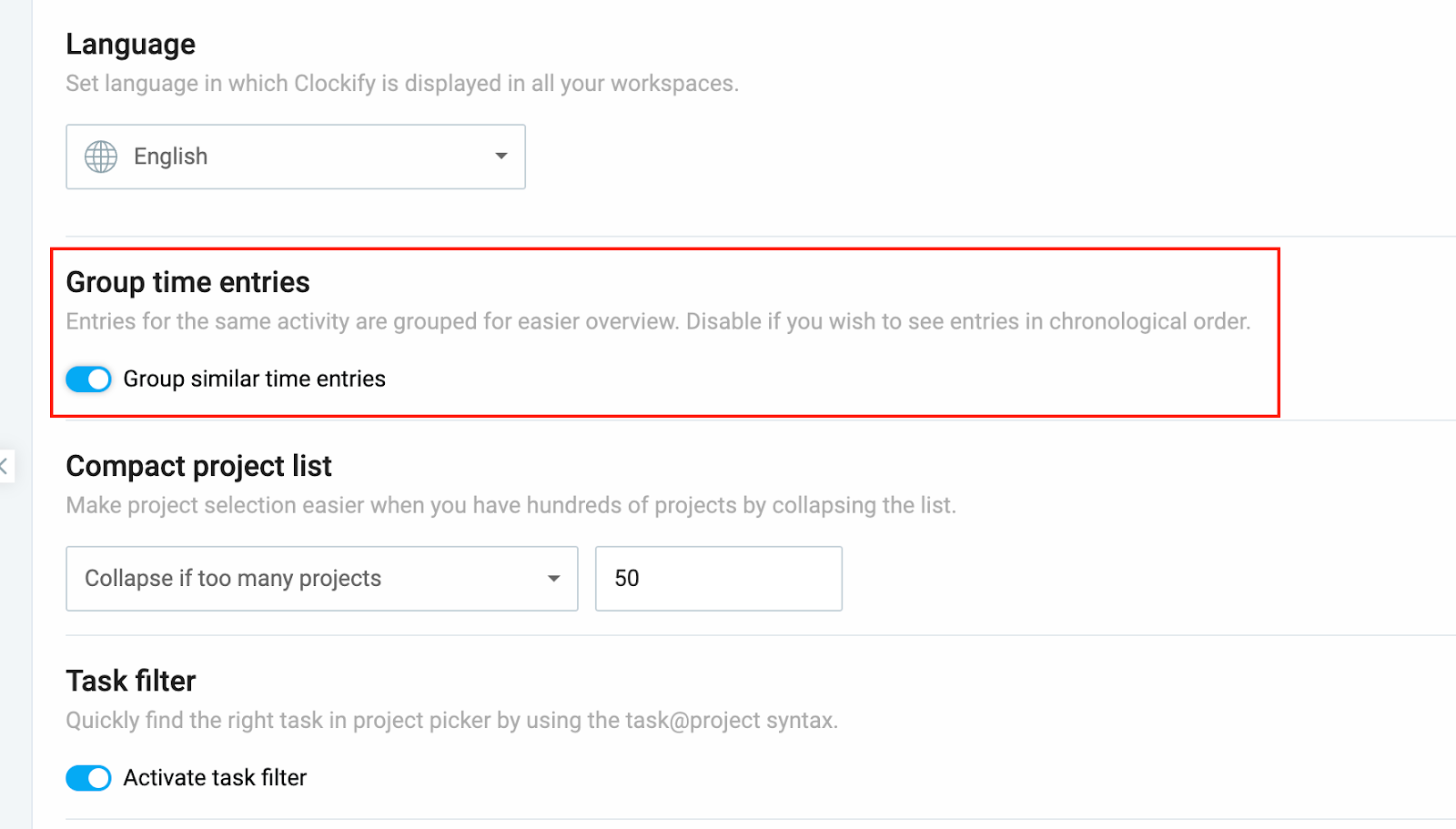 Manage your profile settings - Clockify Help