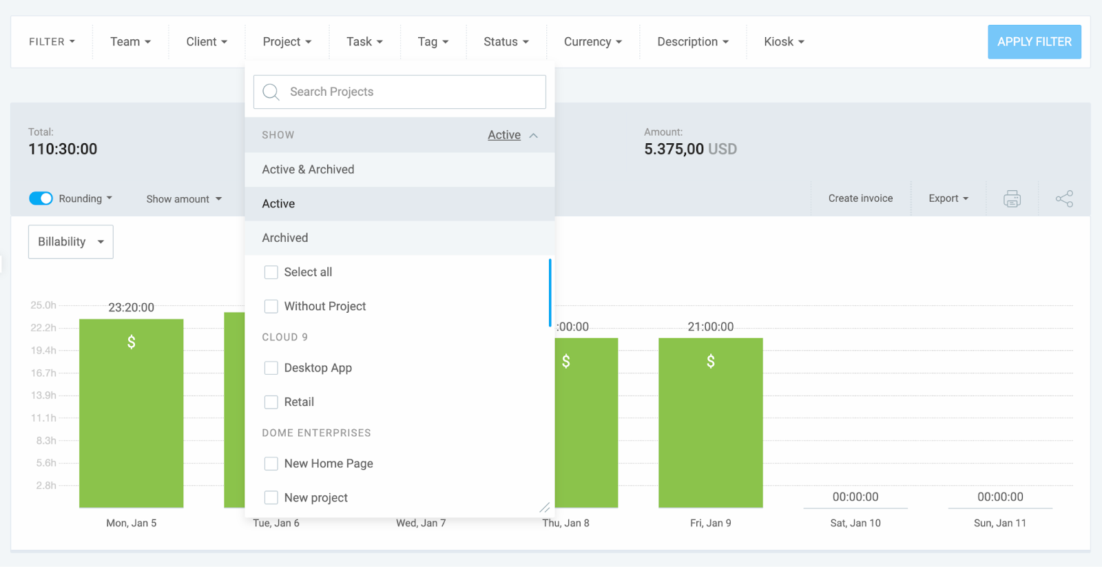 Understand & use your reports - Clockify Help