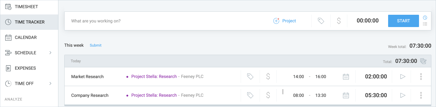 Agency management with Clockify