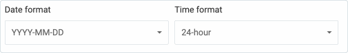 Date and Time format settings in Clockify.