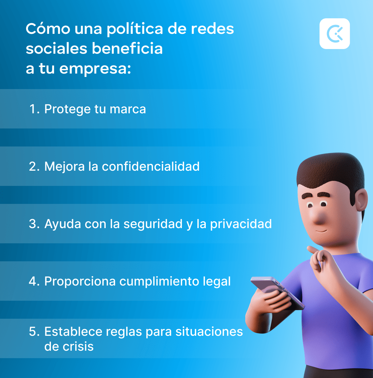 Beneficios de una política de redes sociales