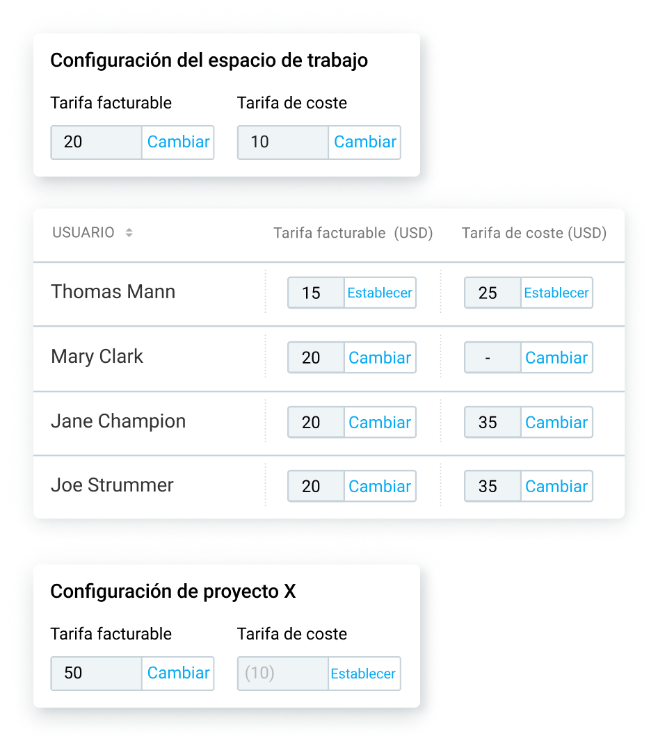Configuración del espacio de trabajo