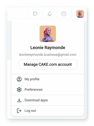 Profile settings in Clockify