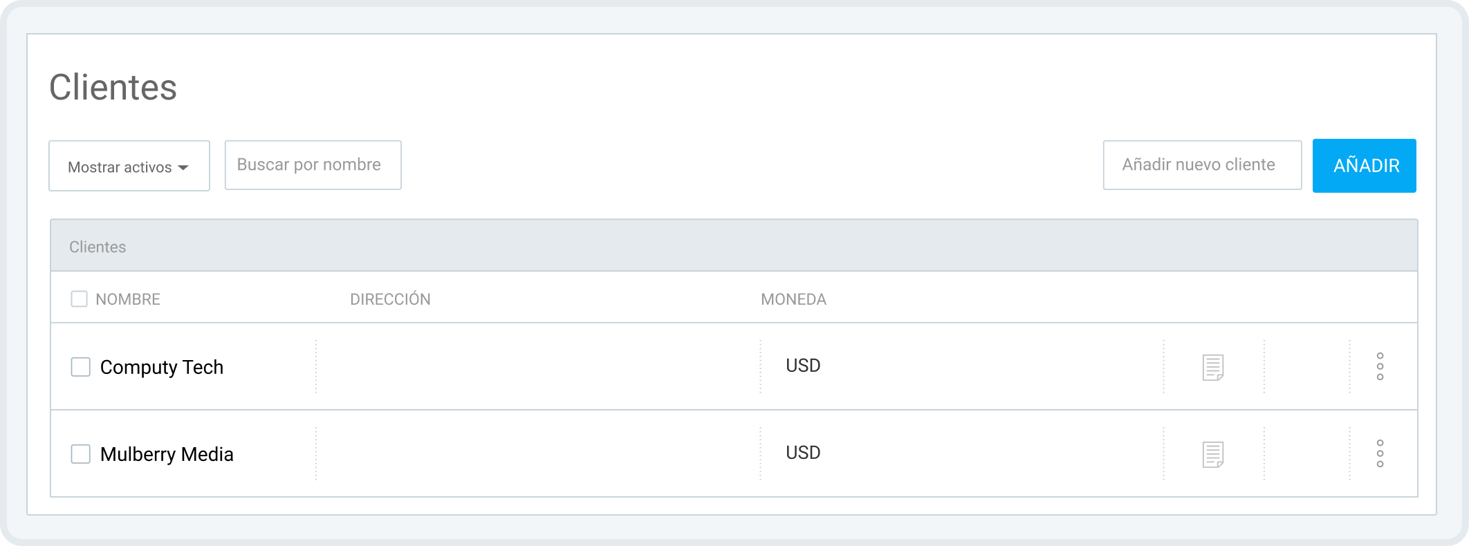 Gestiona la base de datos de clientes