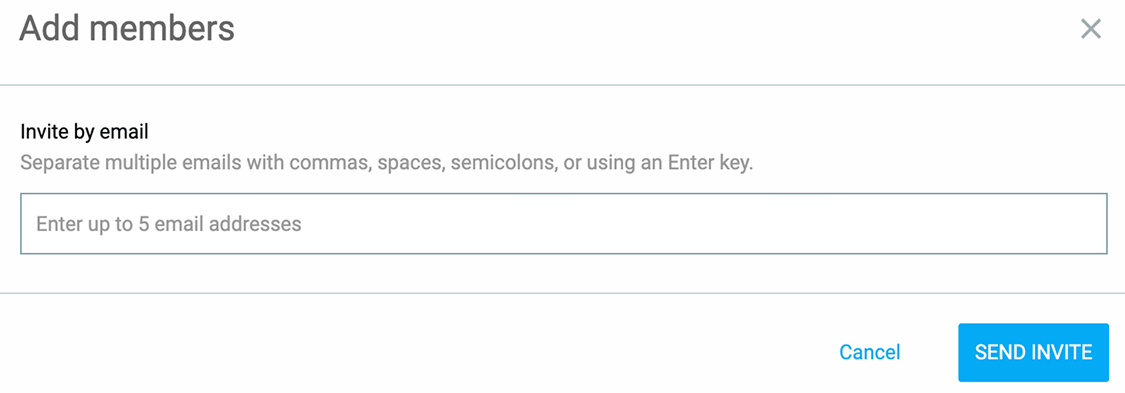 Adding members to the workspace in Clockify