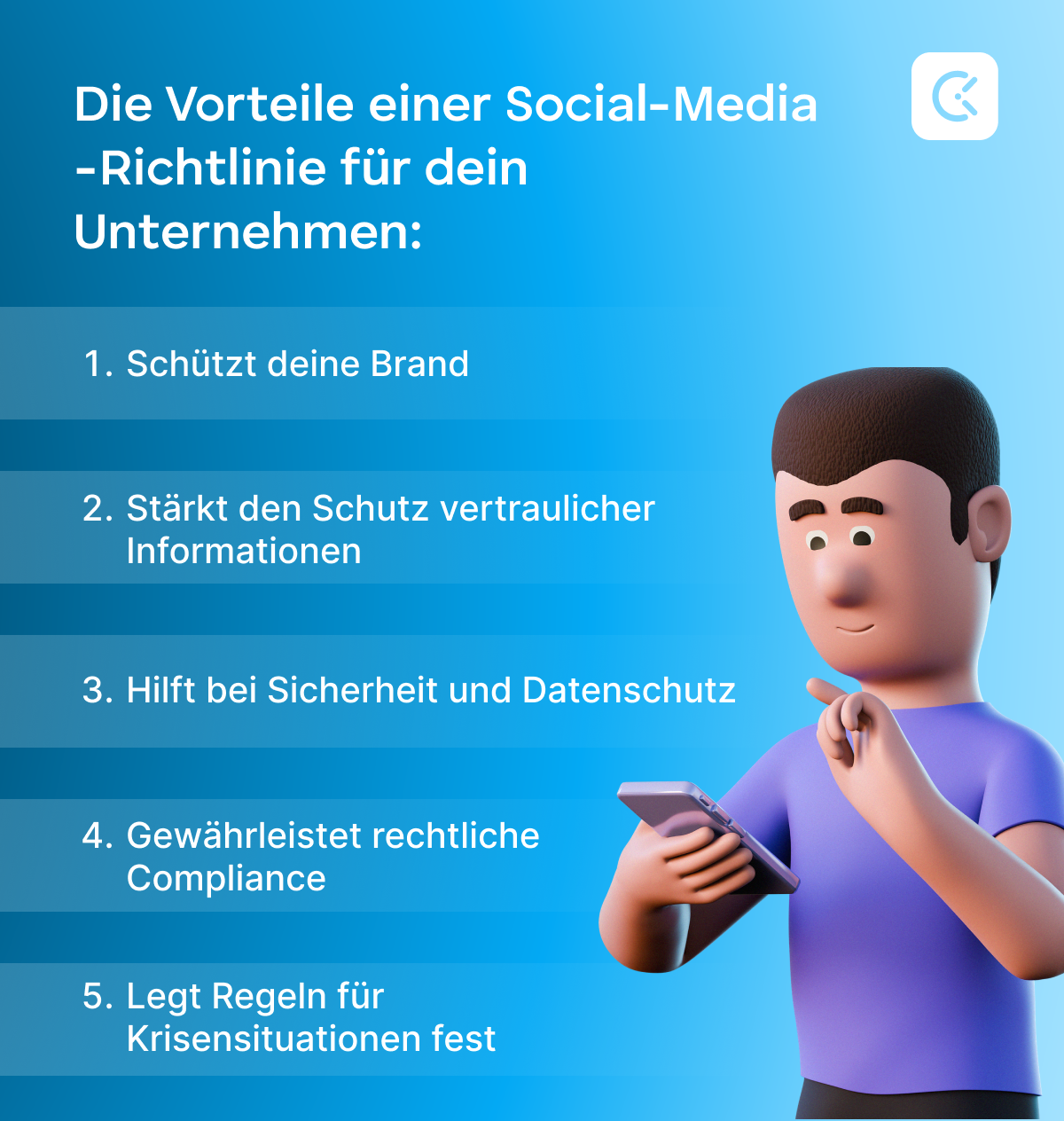 Social media policy benefits