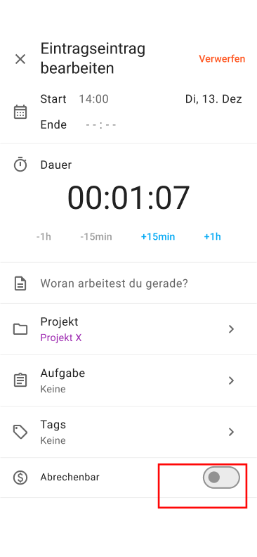 Mit der Clockify Mobile App lassen sich Stunden mühelos erfassen
