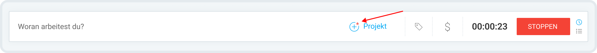 Pflichtfelder in Clockify sind mit einem roten Sternchen gekennzeichnet