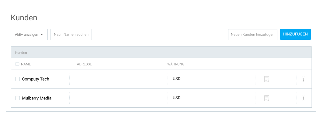 Managing clients in Clockify