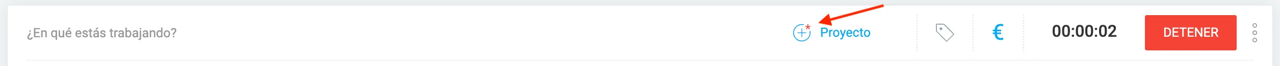 Campos obligatorios en Clockify están marcados con un asterisco rojo