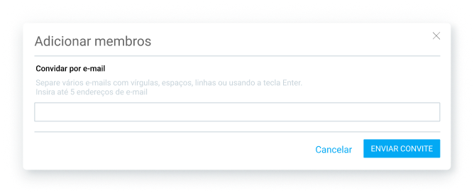 Adicionando membros ao espaço de trabalho no Clockify