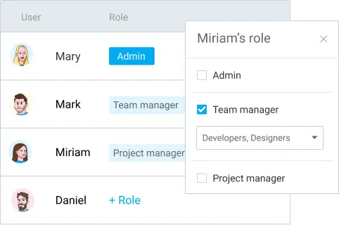 Give users more permissions in Clockify
