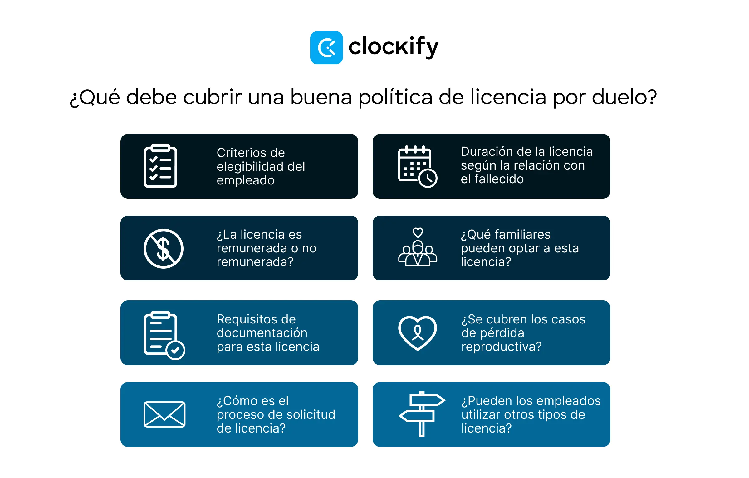 ¿Qué debe cubrir una buena política de licencia por duelo?