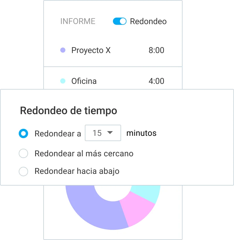 Redondeo de tiempo en Clockify