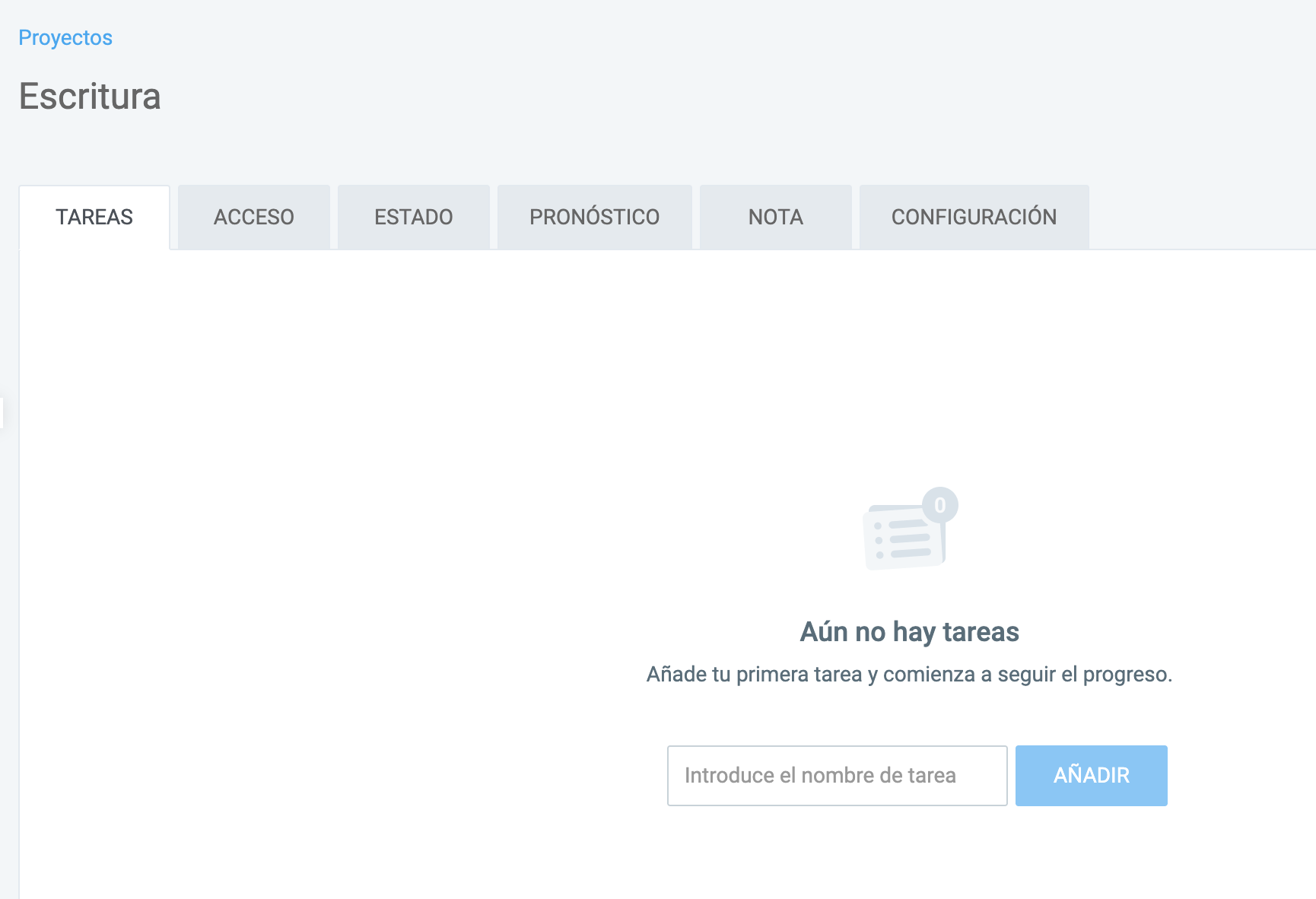 Añade una tarea en Clockify